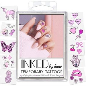 Fall Clearence Sale - INKED by Dani Pretty In Pink Temporary Tattoo